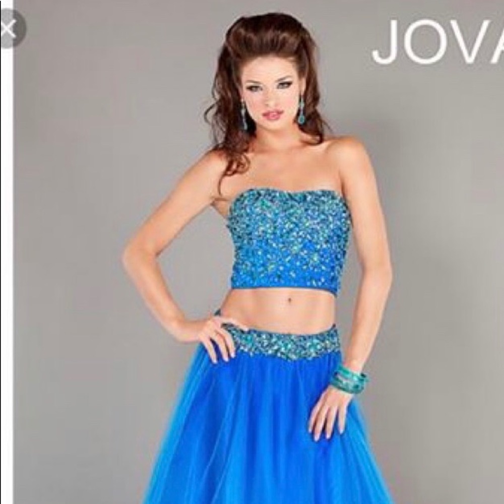 NWT Two-piece prom dress by Jovani size 0.